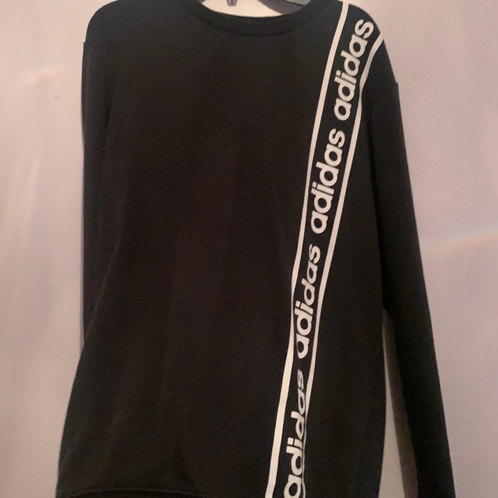 Black and white Adidas sweater